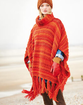 Ponchos & Hat in Rico Creative Melange Big Super Chunky - 775 - Downloadable PDF