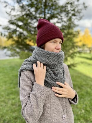 Alpaca blanket scarf