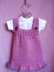 671 KNITTING PATTERN, Rose Girl's dress, newborn to 6 yrs.