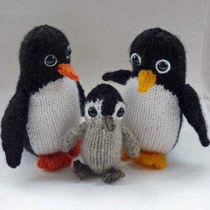 Porter Penguin Family Amigurumi Pattern - knitting pattern