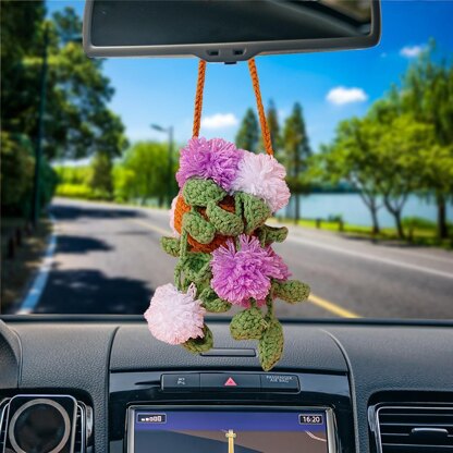 Dandelion Flower Basket Car Hanging