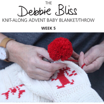 Knit-Along Advent Baby Blanket Week 5 in Debbie Bliss Mia