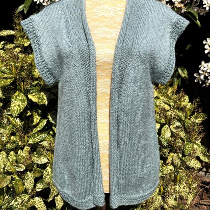 Slouchy Neck-Knot Gilet