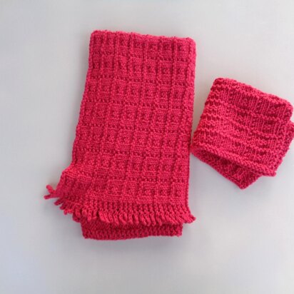Towel with Fringe - knitting pattern