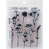 Stampers Anonymous Tim Holtz Cling Stamps 7"X8.5" - Wildflowers