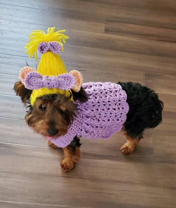 Troll Dog Dress and Hat