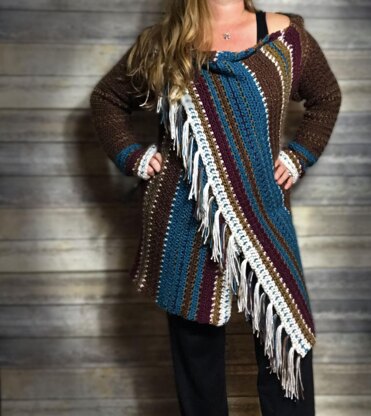 Navajo Blanket Cardigan Crochet pattern by Stardust Gold Crochet