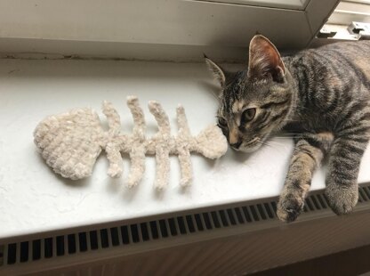 Snuggle Fishbone Halloween Decor & Cat Toy