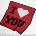 C2C Crochet Pattern I LOVE YOU Red Throw Intarsia Valentine's Day