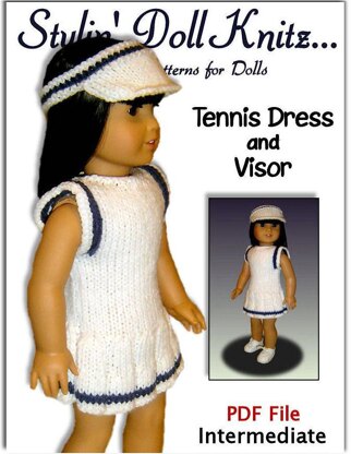 Knitting Patterns for doll clothes, Fit American girl Doll, 18 inch. 05