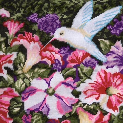 Dimensions Floral Flamingo Counted Cross Stitch Kit - 9in x 12in