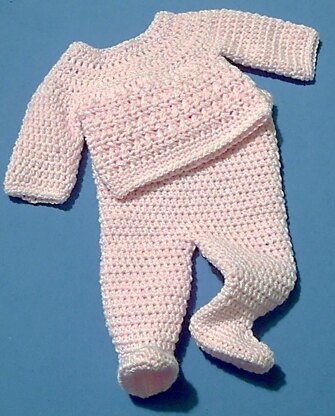 Footed Trousers and Jumper Set