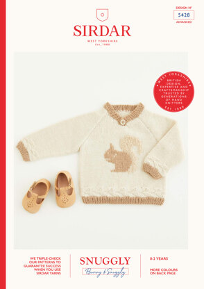 Sirdar 5428 Squirrel Sweater in Snuggly DK & Bunny PDF