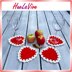 Red heart coaster by HueLaVive