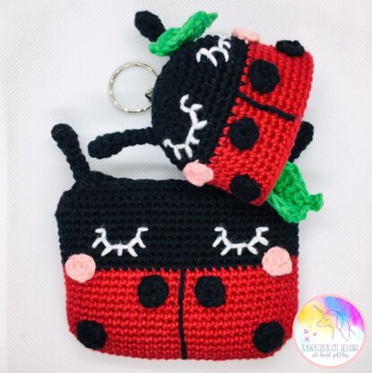 Kawaii Ladybird Purse and keyring