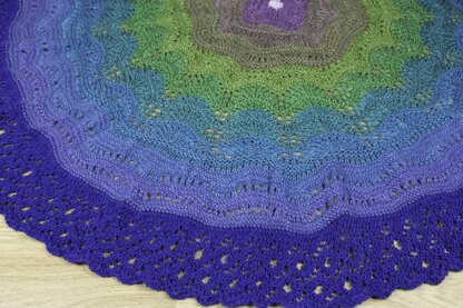 Peacock at the Beach Shawl