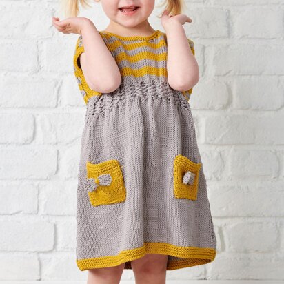 Honey Bee Pinafore - knitting pattern