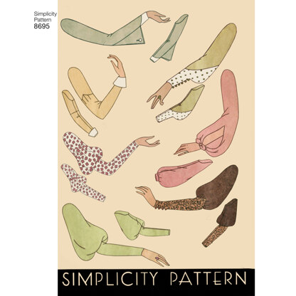 Simplicity 8695 Women's Vintage Set of Sleeves - Paper Pattern, Size A (10-12-14-16-18-20-22)