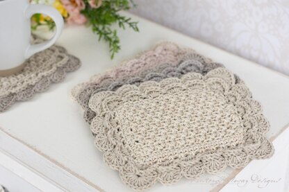 Knit Mug Rugs Free Pattern – Mama In A Stitch