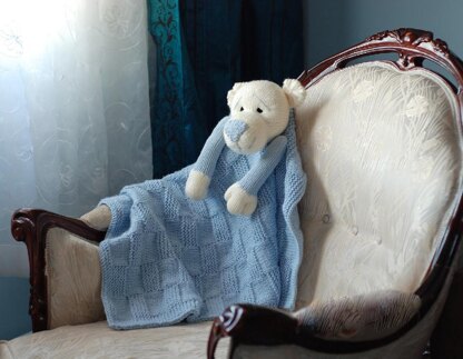 Bear Toy Baby Blanket