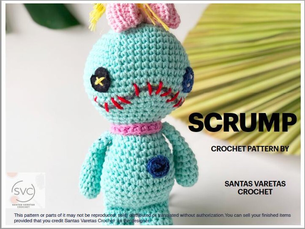 Scrump Doll, Scrump Amigurumi, Lilo & Stitch, Lilo's Doll, Scrump Plush,  Scrump Crochet, Voodoo Doll, Lilo and Stitch Plush, Rag Doll -  Finland