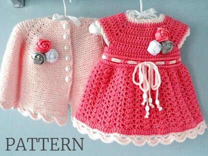 Knitting Baby Jacket Crochet Baby Dress Pattern