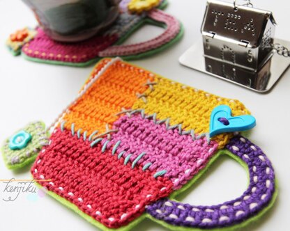 Tea Cup Crochet Patchwork