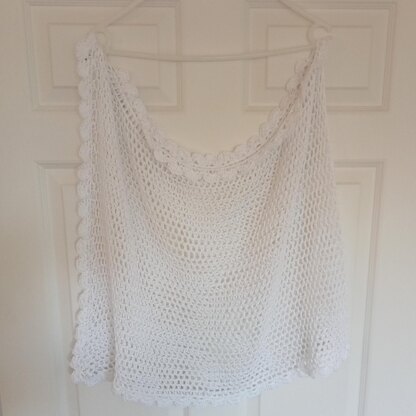 Plain White Shawl