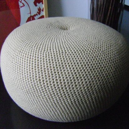 Large Crochet Footstool Floor cushion