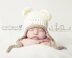 Chunky Baby Bear Earflap Hat Crochet Pattern 186