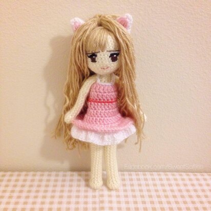 Cat Girl Doll Base (Anime Female Human Figure)