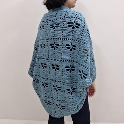 Dragonfly Garden Shrug