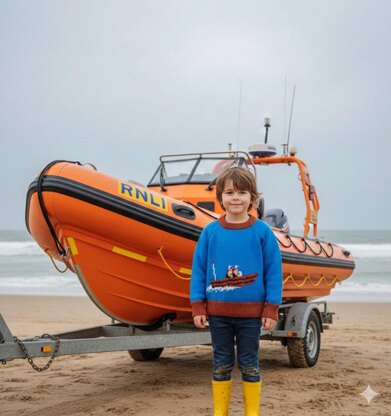 Lifeboat & anchor sweater
