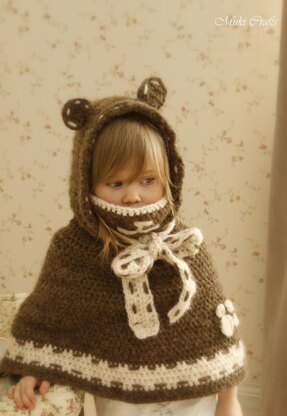 Ruben teddy bear poncho