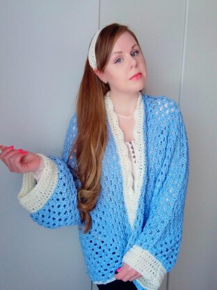 Crochet Feminine Hexagon Cardigan Pattern