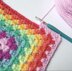 Happy Rainbow Granny Square Blanket