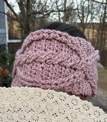 Cabled Ear Warmer & Ponytail Ear Warmer