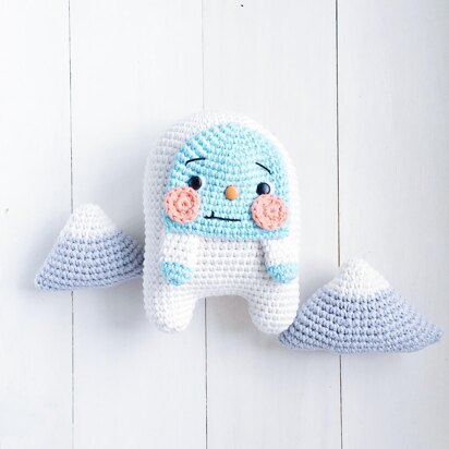 Yoshi the yeti amigurumi pattern by amigurumei