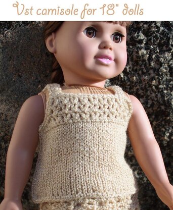 Vst camisole top for American girl 18" dolls