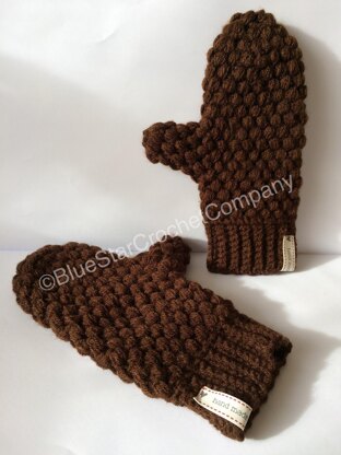 Puff Stitch Mittens