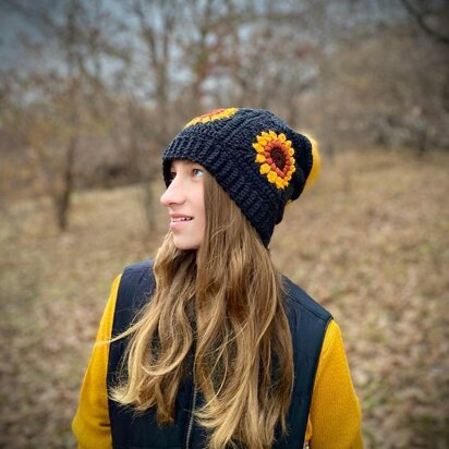 Winter Flower Beanie