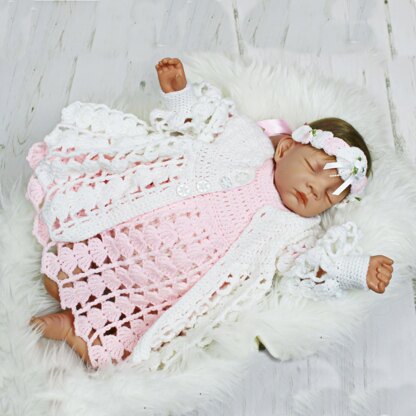 Baby Dress, Jacket, Onesie & Headband Crochet Pattern #32 #32