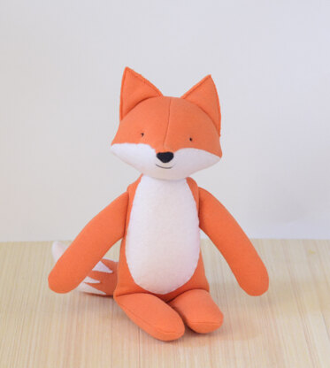 Stuffed medium fox and wolf