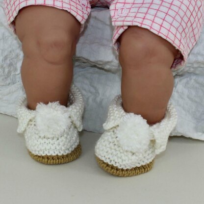 Baby Simple Bobble Slippers