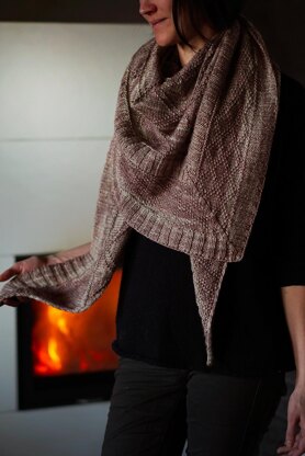 Tartanesque shawl