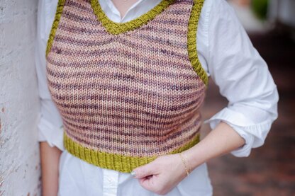 Striped Market Vest