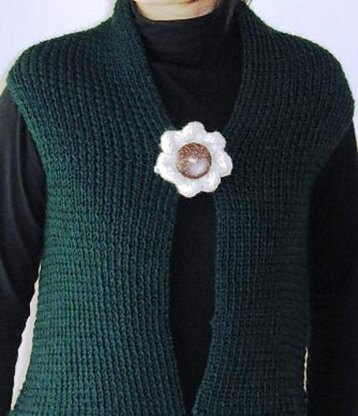 Twist Daisy Flower Scarf and Shrug