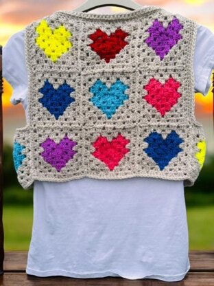 True Love Crochet Waistcoat