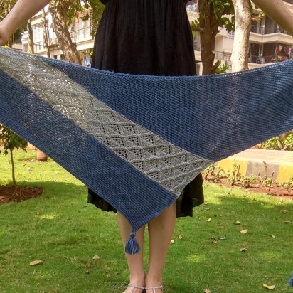 Diamante Shawl - knitting pattern