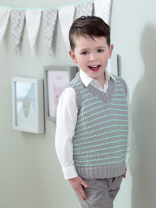 Bo Peep Charming Chap Slipover & Sweater in West Yorkshire Spinners - DBP0117 - Downloadable PDF